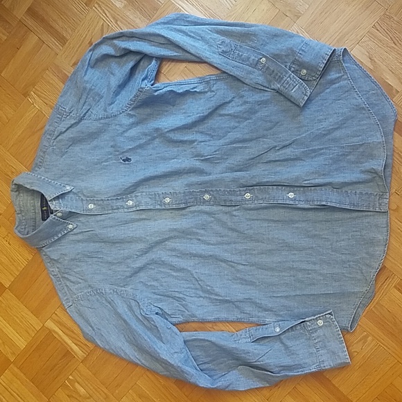 Rare! Ralph Lauren denim jean button down long sleeve shirt - Picture 6 of 10